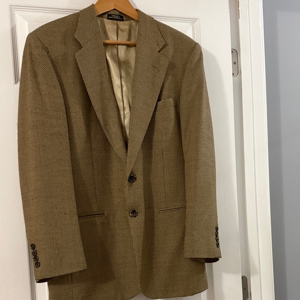 Stafford Tan/Brown Textured Sport Coat Men’s 40 R